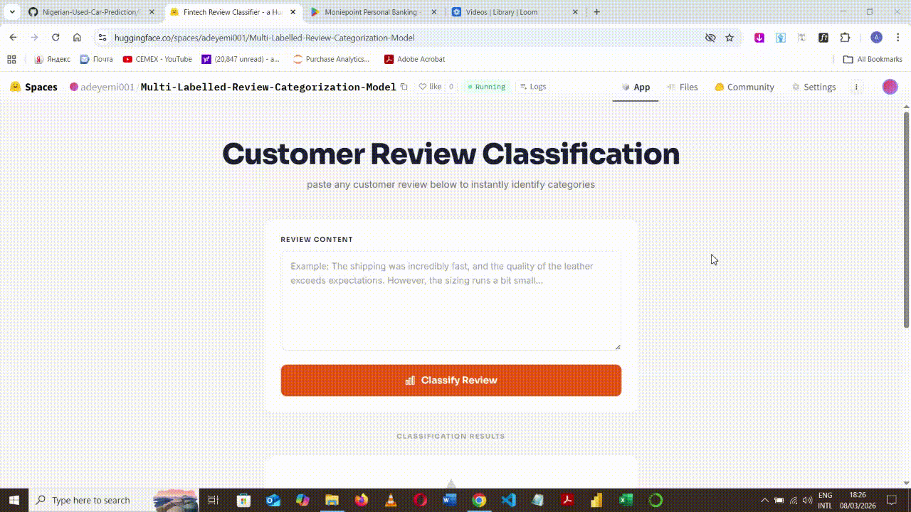 Hire Freelance NLP Engineer: Multi-Label Review Classifier (93.7% F1)