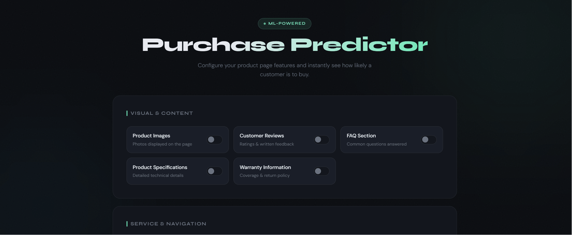 Lead scoring machine learning model predicting purchase likelihood from browsing behavior